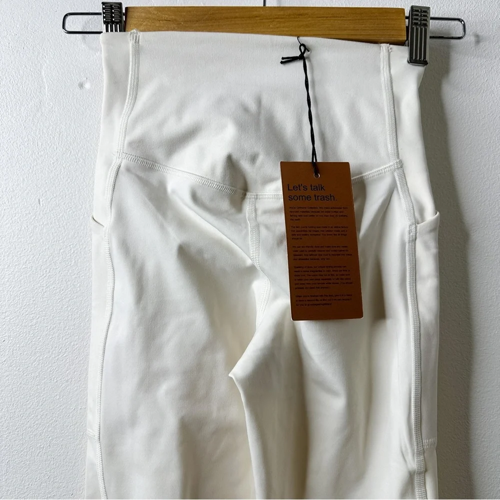 Girlfriend Collective Ivory Compressive Pocket High-Rise Legging XXS - Picture 3 of 6